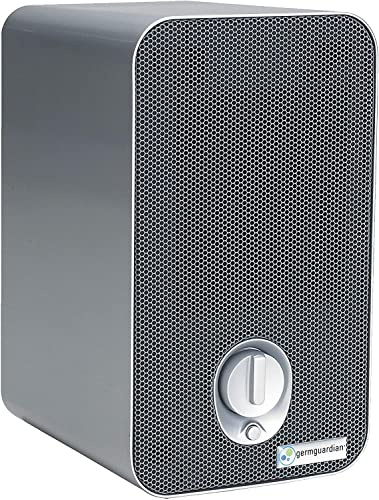 GermGuardian Air Purifier for Home with HEPA Filter, Removes 99.97% of Pollutants, Covers up to 375 Sq. Foot Room in 1 Hr, UV-C Light Helps Reduce Germs, Zero Ozone Verified, 11, Silver, AC4100CA