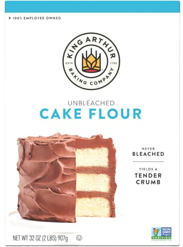 King Arthur Cake Flour, Unbleached and Unenriched, 2 lb (Pack of 1) - Non-GMO Project Verified, No Preservatives