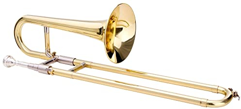 Classic Cantabile ZT-11 Sopranposaune (Bb-Stimmung, Zugtrommpete, Messing Züge, Bohrung 11,5mm, inkl. Koffer, Mundstück, Putztuch, Handschuhe)
