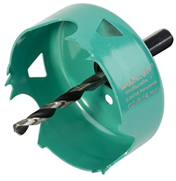 wolfcraft Proffshålsåg av kolstål, Ø 74 mm I 5969000 I För VVS- och elinstallationer i trä och gipsskivor