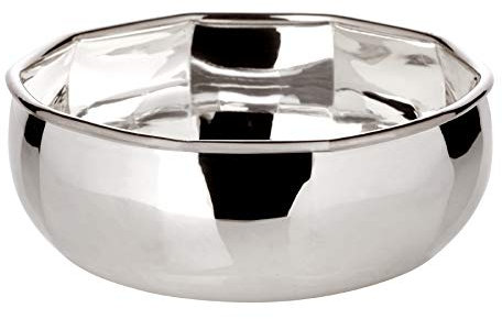 Edzard ciotola ciotola decorativa ciotola da portata Ten, diametro 10 cm, altezza 4 cm, altamente placcata in argento