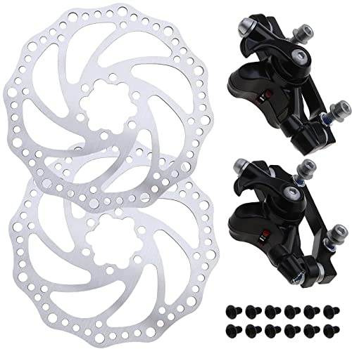 The Lord of the Tools Fahrrad Scheibenbremsen Satz Scheibenbremsen-Bremssattel für vorne und hinten, 160mm, Aluminiumlegierung MTB Rennrad