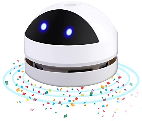 Mini Aspirateur de Table, USB Rechargeable Aspirateur de Bureau Poussière, Portable Mini Aspirateur de Bureau pour Table Bureau Coussin Voiture Clavier, Ramasse Miette
