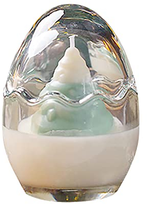 TianWlio Aromatherapie Weihnachtsbaum Kerzen Tasse Wachs Winteratmosphäre Kerzenleuchter Schwarz (White, One Size)