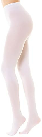 Gi&Gi Pantimedias de mujer 80 denier, medias de mujer de confort total 80 Denier Soft Touch N,1293 (FR/ES, Letras, S, M, Regular, Regular, BLANCO)
