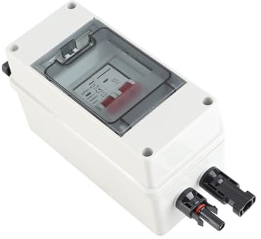 DC500V Solar Disconnect Switch PV Isolator Switch Mini Circuit Breaker with IP65 Waterproof Distribution Box for Home (16A)