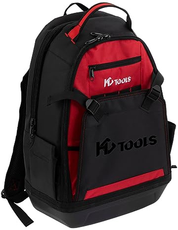 HC Tools Premium Werkzeugrucksack 36-Fächer Rucksack mit Hartschalenboden, Robustes Design, Ergonomische Polsterung, Laptop-Fach, Werkzeugtasche Klempner, Techniker, Support, Azubis