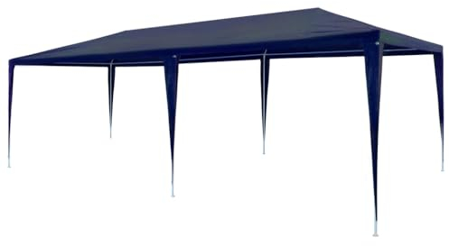 AUVYI Tenda da Giardino 3x6x2,55 m Blu Tendone Per Esterno Impermeabile Tende Per Eventi Tenda Feste Tende Gazebo Per Matrimoni Feste O Riunioni Di Famiglia Tetto in PE e Telaio in Acciaio