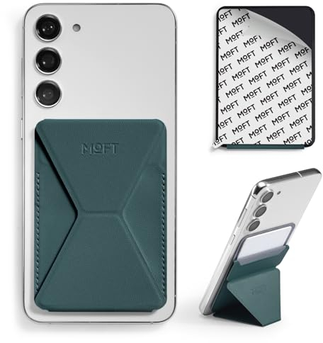 MOFT Card Holder for Phone, Adhesive Card Holders Phone Stand, MOVAS Vegan Leather Invisible Stick On Card Wallet for iPhone Android Smartphones (Jungle)