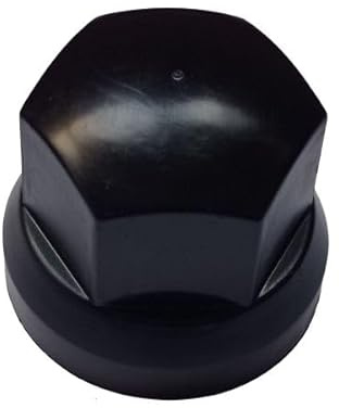 50 copridadi per ruota da 32 mm, colore nero, per camion, auto, rimorchio, corto