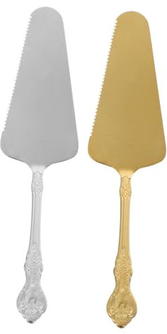 CRILSTYLEO 2 Pezzi Paletta per Torta Pizza Seghettata Taglierina per Torta Spatola per Glassa Torta E Paletta per Formaggio Torte per Torta E Paletta Antica Paletta per Torta Affettatrice