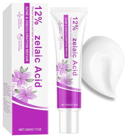 Acid 12% Facial Serum,Azelaic Acid for Anti Acne,Rosacea Cream for Face,Reduce Acne & Redness,Skin Care Gel whith Niacinamide,Acnecide Pimple Cream Women,Even Skin