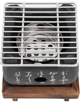 Dioche Kolgrill Bbq Japan Japansk Multifunktionell Bärbar Kolgrill - Snabbvärmande Minigrill för Familjesammankomster - Kompakt Design, Mångsidig Matlagning, Jämn Värme (19,5 x 18 cm / 7,7 x,1 tum)