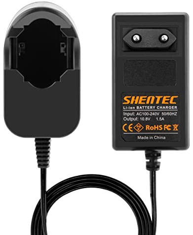 Shentec Li-ION 10,8 V Ladegerät, kompatibel mit Akku 855-02 855-01, kompatibel mit 8000-01 8001-01 8001-02