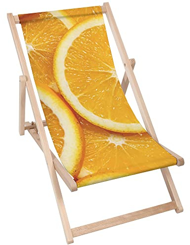 DreamRoots Liegestuhl Klappbar Holz aus Buchenholz, bis 130 kg belastbar, 3-Fach verstellbare Rückenlehne, waschbarer Polyesterbezug