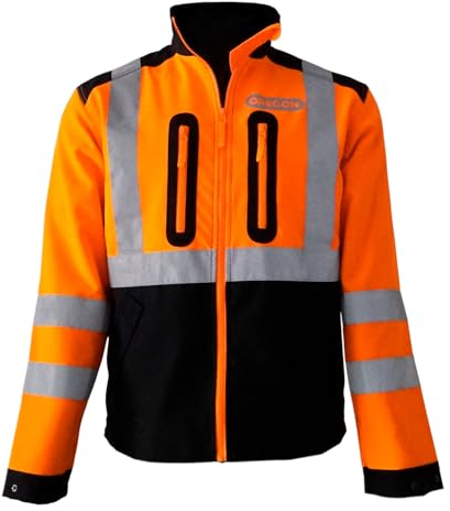 Oregon Warnschutzjacke, Professionelle Klasse 3 Arbeitskleidung, Reflektierende Jacke, Frauen & Männer, Leichtes Stretch Material & Belüfteter Outdoor Mantel mit hoher Sichtbarkeit, Orange - Größe 2XL
