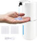 Foydream Automatique Distributeur de Sapone, 380 ML Rechargeable Liquide Distributeur de Savon Mural avec Capteur de Mouvement Infrarouge pour Bagni e Cucine Blanc