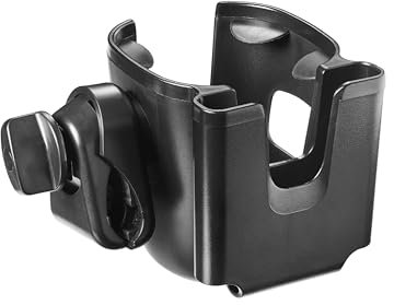 Nuby Kinderwagen Handy & Getränkehalter - Universelle Passform | Sichere Befestigung | 360° Drehung | Einstellbare Position