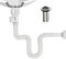 Sifón Lavabo Flexible Kits Desague Fregadero Sifon Cocina Fregadero Kits Desague Lavabo Extensible de 300-1000 Mm con Drenaje Flexible y Filtro Desplegable para Baño Cocina Sifón Fregadero（Blanco）