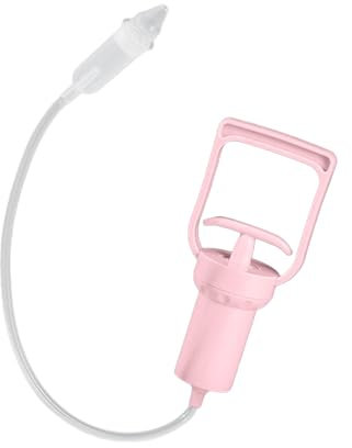 Nasal Aspirator, Portable Hand Powered Nose Sucker, 6.89 inches Strong Suction Mucus Remover, Gentle Congestion Relief with Comfortable Hand Pump for Kids & Adults