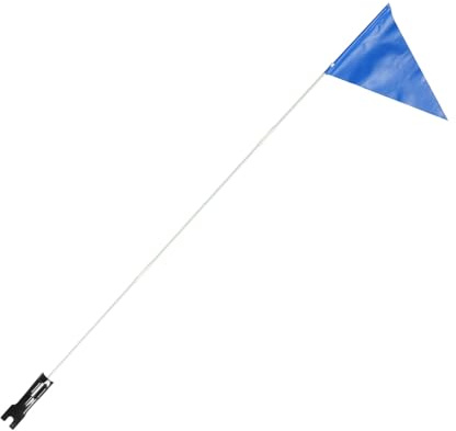 Cabilock Bandera de Seguridad para Bicicleta Infantil con Ajustable de Bandera Reflectante Duradera Azul para Accesorio Esencial para Mejorar Visibilidad y Protección Rutas
