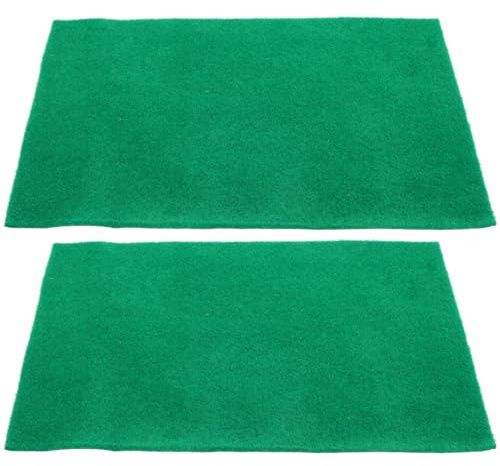 WEKAMOS Tapete para Reptiles Resistente al Desgaste 50X30 CM Verde Alfombra Absorbente para Serpientes Tortugas y Anfibios Lecho Decorativo y Funcional para Terrarios Paquete de 2