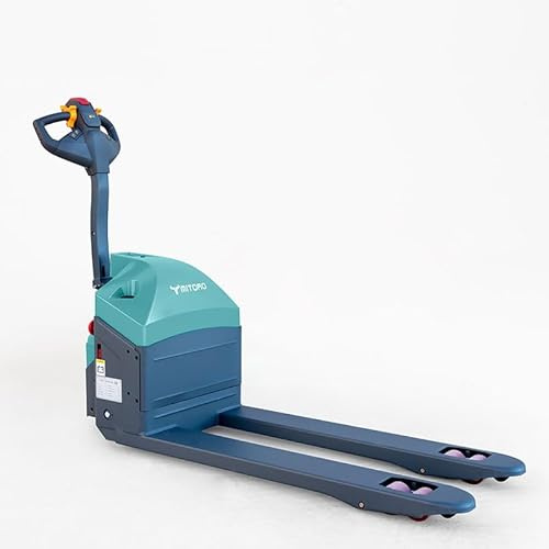 MITORO - Transpaleta Eléctrica MITORO - 1500kg - Batería de Litio - Horquillas 685x1724mm - Elevación 110mm - Ruedas Poliuretano PU - Frenado Electromagnético - Almacén Logística