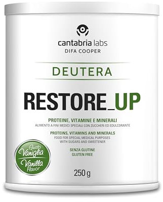 Restore up vaniglia, supplemento nutrizionale iperproteico con vitamine e minerali (250 g)