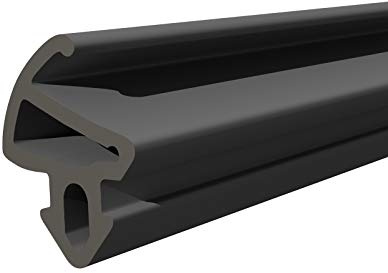 DQ-PP Joint de fenêtre | Noir | 40 m | S-1150 Commerling | Fenêtre PVC | Joint d'étanchéité en caoutchouc | Joints de fenêtre en plastique | Joint de porte profilé en aluminium