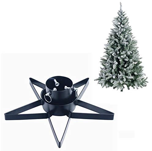 Floralcraft® Star Metal Christmas Tree Stand – Black, Fits Real Trees up to 9 ft (2.8 m) Tall, Water Reservoir Base