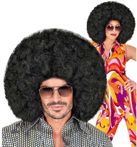 W WIDMANN MILANO Party Fashion - Lockenperücke, Kunsthaar, Disco Fever, 70er Jahre, Fasching