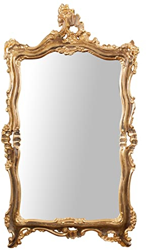 Biscottini Specchio vintage 120x75 cm | Specchio da parete bagno e camera da letto | Specchio barocco