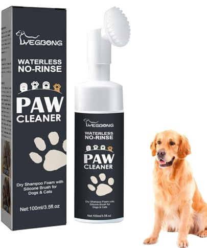 Hundepfoten Reiniger Mit Silikonbürste, Pfotenreiniger für Hunde, Badepflege Für Haustiere, Pfotenreiniger Mit Silikonbürste, Katze, Hund, Pfoten, Tiefenreinigung (1 Stücke)