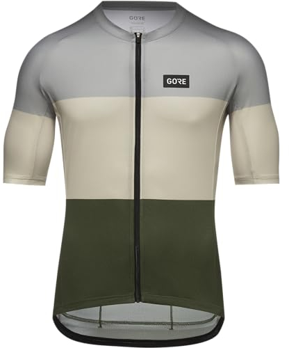 GORE WEAR Herren Spirit Stripes Jerseys, Lab Grau/Tech Beige, XXL EU