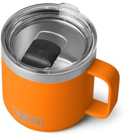 YETI Rambler 14 oz Stackable Mug, Vacuum Insulated, Stainless Steel with MagSlider Lid, King Crab