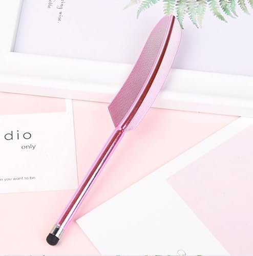 S Pen Replacement, Stylus Pens for Touch Screens, Input pen for Samsung Galaxy Z Fold6, Multicolor Feather Stylus Compatible with Kindle Tablets Fold5 Smartphones-Pink-A