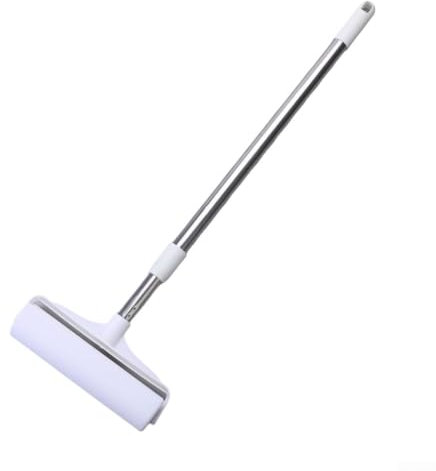 wenyouya Grand rouleau anti-peluches pour moquette, 24 cm de large, rouleau anti-peluches pour poils d'animaux de compagnie, extra collant, rouleau anti-peluches à long manche, outil d'élimination des