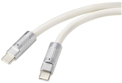 Renkforce USB-C Kabel USB 2.0 USB-C®-Anschluss, USB-C®-Anschluss 0.50 m Weiß RF-6056874