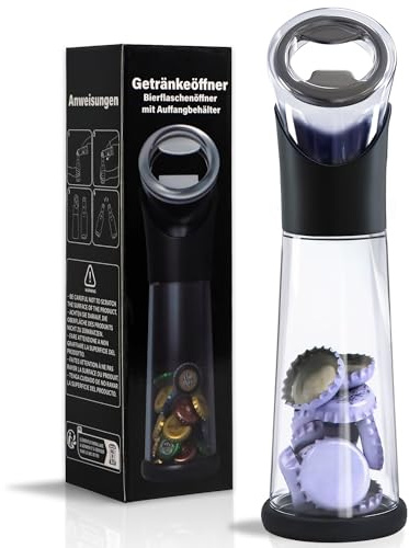 Aomaic Große Flaschenöffner mit Auffangbehälter, Geschenke für Männer Bieröffner Lustig, Bierflaschenöffner Bier Geschenk, Kronkorken-Sammler Gadgets für Bier Bar Küche im Freien