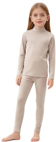 MSemis Set Intimo Termico Bambino Bambina Set di Biancheria Intima Thermal Top Maglia Termica Manica Lunga + Leggings Calzamaglia Caldi Invernali Underwear Sportswear