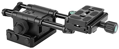 Tomantery VM-10 Control Deslizante de Cámara Macro DSLR Cabezal de Enfoque de Riel de Ajuste para Tomas de Primeros Planos Precisos, Diseño Estable y Liviano, Material de Aleación de Aluminio, Negro