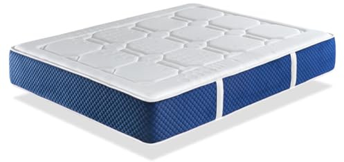 DREAMDI Matelas à Ressorts ensachés Gaia + 4 CM de Latex 200x200 CM, Hauteur 30 CM