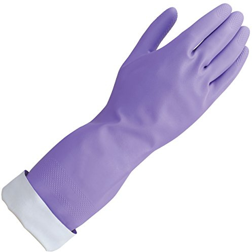 Mr. Clean Loving Hands Reusable Heat Resisting Cleaning Gloves with Cotton Flock Lining, Medium