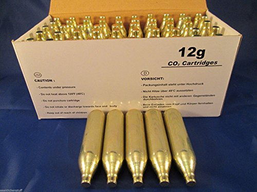 40 CO2 cartridges 12g Non-Threaded C02 Paintball or Airsoft Gun