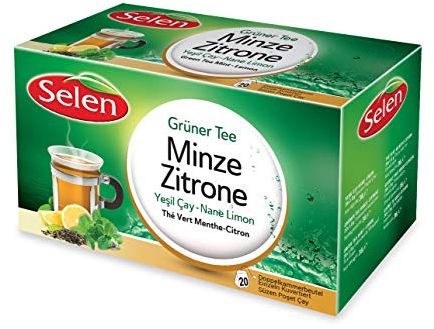 Selen Grüner Tee Minze-Zitrone 20 Teebeutel