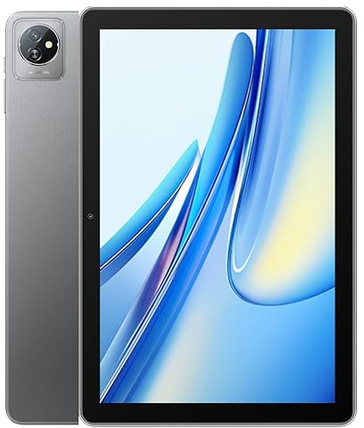 Blackview Tab 70 WIFI Tablet Android 13, 10,1’’ HD+ IPS Display, Quad-core 6GB RAM+64GB ROM(1TB Scheda SD Esterna), Batteria 6580mAh, Fotocamera 5MP+2MP, WIFI 6 Bluetooth, Dual BOX Altoparlanti Grigio