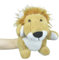 lilizzhoumax Löwe Kuscheltier, Simuliertes Tier Löwe Handpuppe aus Plüsch, Kawaii Niedliches Rollenspiel, interaktives Früherziehungsspielzeug für Kinder, Geschenk für Freunde und Kinder