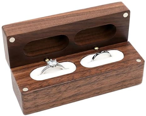 SacJkt Ringbox Hochzeit, Ring Box,Verlobungsring Box, Ringschatulle, Schmuckkästchen Für Vorschlag Verlobung Hochzeit Zeremonie