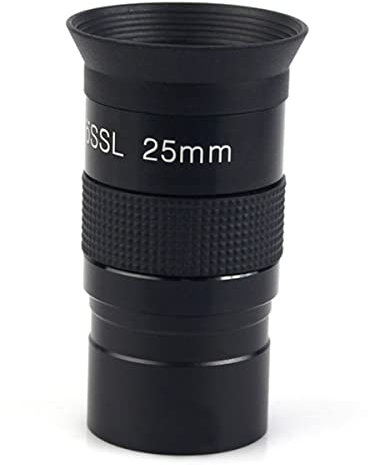 Mikroskopzubehör Okular 10mm 25mm 40mm 1,25 Zoll Teleskop Okular Set voll Multi beschichtetem Metall schwarz Haltbarkeit und zuverlässige Leistung(25mm)