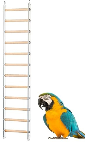 Échelle d'oiseau pour Cage, échelle de Cage d'oiseau Perche d'escalade Toy